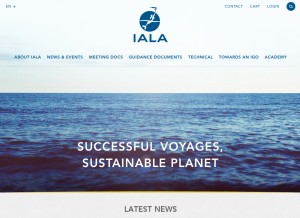 How iala-aism.org looks like on a tablet such as an iPad.