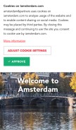 How iamsterdam.com looks like on a mobile device such as an iPhone.