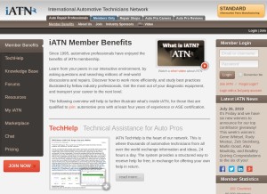 How iatn.net looks like on a tablet such as an iPad.