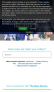 How iatric.com looks like on a mobile device such as an iPhone.