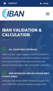 How iban.com looks like on a mobile device such as an iPhone.