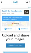 How ibb.co looks like on a mobile device such as an iPhone.