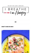 How ibreatheimhungry.com looks like on a mobile device such as an iPhone.