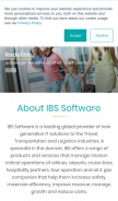 How ibsplc.com looks like on a mobile device such as an iPhone.