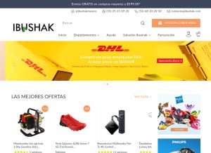 How ibushak.com looks like on a tablet such as an iPad.