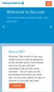 How ibx.com looks like on a mobile device such as an iPhone.