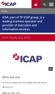How icap.com looks like on a mobile device such as an iPhone.