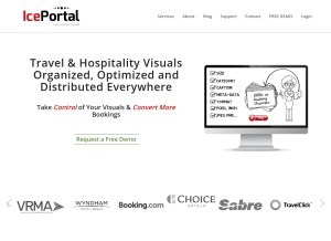 How iceportal.com looks like on a tablet such as an iPad.