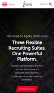 How icims.com looks like on a mobile device such as an iPhone.