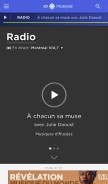 How icimusique.ca looks like on a mobile device such as an iPhone.