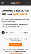 How iclg.com looks like on a mobile device such as an iPhone.