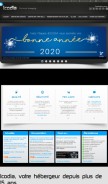 How icodia.com looks like on a mobile device such as an iPhone.