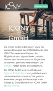 How icony.com looks like on a mobile device such as an iPhone.