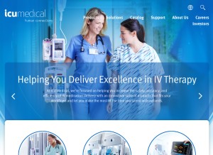 How icumed.com looks like on a tablet such as an iPad.