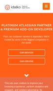 How idalko.net looks like on a mobile device such as an iPhone.