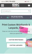 How idcband.com looks like on a mobile device such as an iPhone.