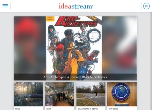 How ideastream.org looks like on a tablet such as an iPad.
