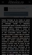 How idevice.ro looks like on a mobile device such as an iPhone.