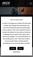 How idexcorp.com looks like on a mobile device such as an iPhone.