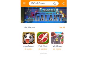 How idgm.xyz looks like on a tablet such as an iPad.
