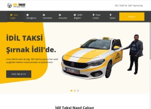 How idiltaksi.com looks like on a tablet such as an iPad.
