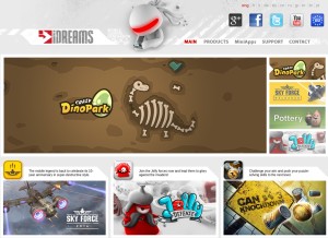 How idreams.pl looks like on a tablet such as an iPad.