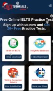 How ieltstutorials.online looks like on a mobile device such as an iPhone.