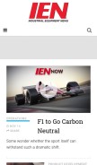 How ien.com looks like on a mobile device such as an iPhone.