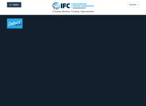How ifc.org looks like on a tablet such as an iPad.