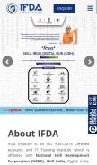 How ifda.in looks like on a mobile device such as an iPhone.