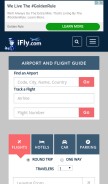 How ifly.com looks like on a mobile device such as an iPhone.
