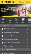 How ifortuna.cz looks like on a mobile device such as an iPhone.
