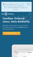How iggsoftware.com looks like on a mobile device such as an iPhone.