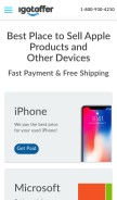 How igotoffer.com looks like on a mobile device such as an iPhone.
