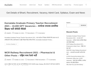 How ihcdelhi.com looks like on a tablet such as an iPad.