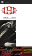How ihi-indy.com looks like on a mobile device such as an iPhone.