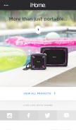How ihomeaudio.com looks like on a mobile device such as an iPhone.