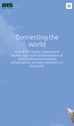 How ihstowers.com looks like on a mobile device such as an iPhone.