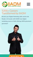 How iiadm.in looks like on a mobile device such as an iPhone.