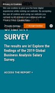 How iiba.org looks like on a mobile device such as an iPhone.