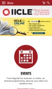 How iicle.com looks like on a mobile device such as an iPhone.
