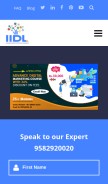 How iidl.in looks like on a mobile device such as an iPhone.