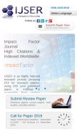 How ijser.org looks like on a mobile device such as an iPhone.
