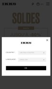How ikks.com looks like on a mobile device such as an iPhone.