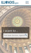 How il.gov looks like on a mobile device such as an iPhone.