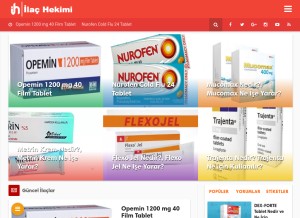 How ilachekimi.com looks like on a tablet such as an iPad.