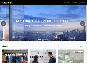 How ilifesmart.com looks like on a tablet such as an iPad.