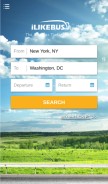 How ilikebus.com looks like on a mobile device such as an iPhone.