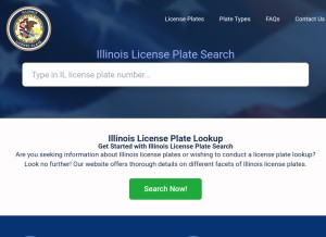 How illicenseplate.com looks like on a tablet such as an iPad.