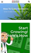 How ilovegrowingmarijuana.com looks like on a mobile device such as an iPhone.